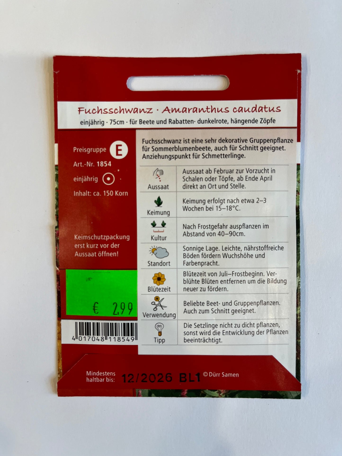 Amaranthus/Fuchsschwanz