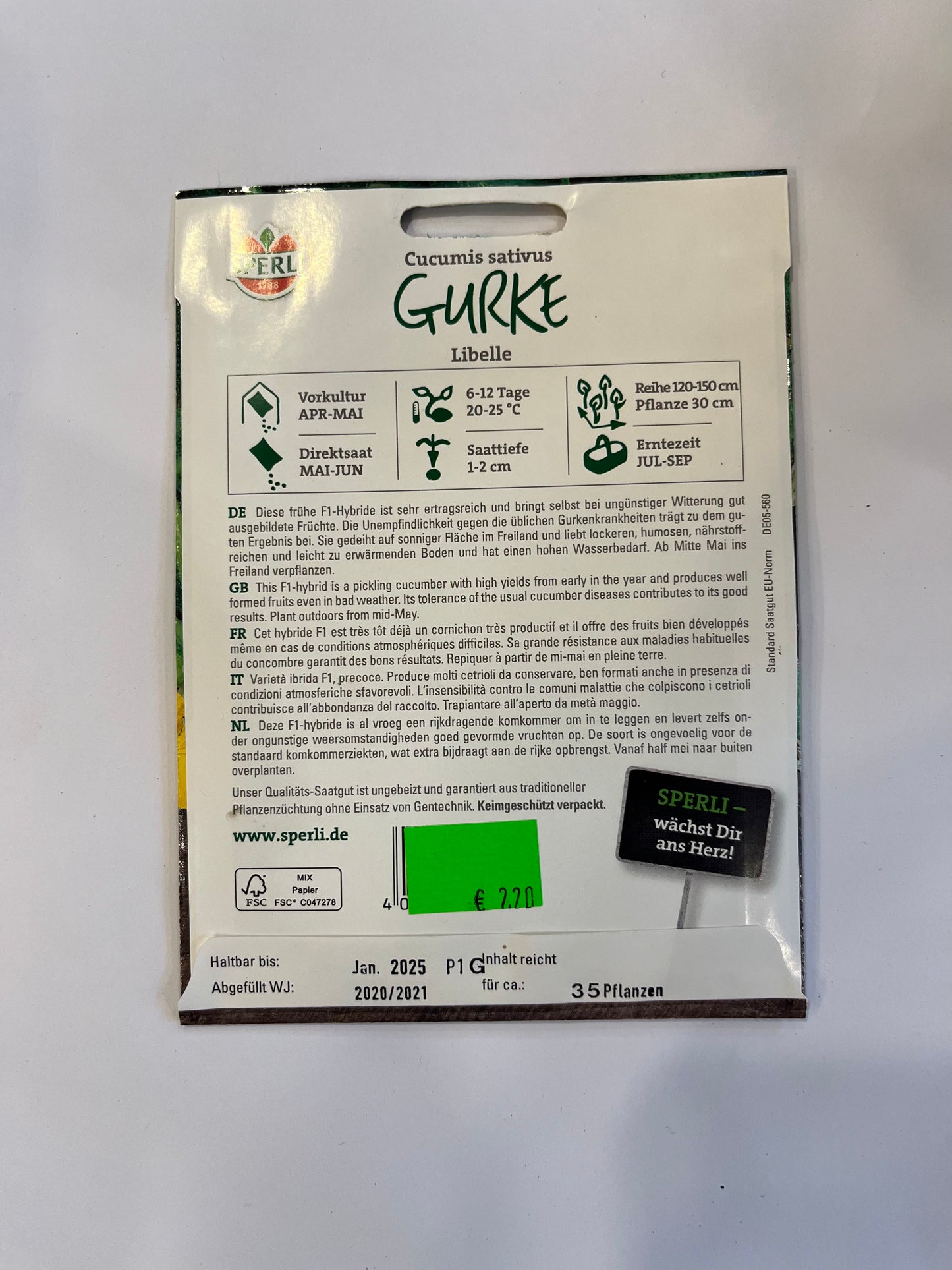 Einlegegurke Libelle F1-Hybride