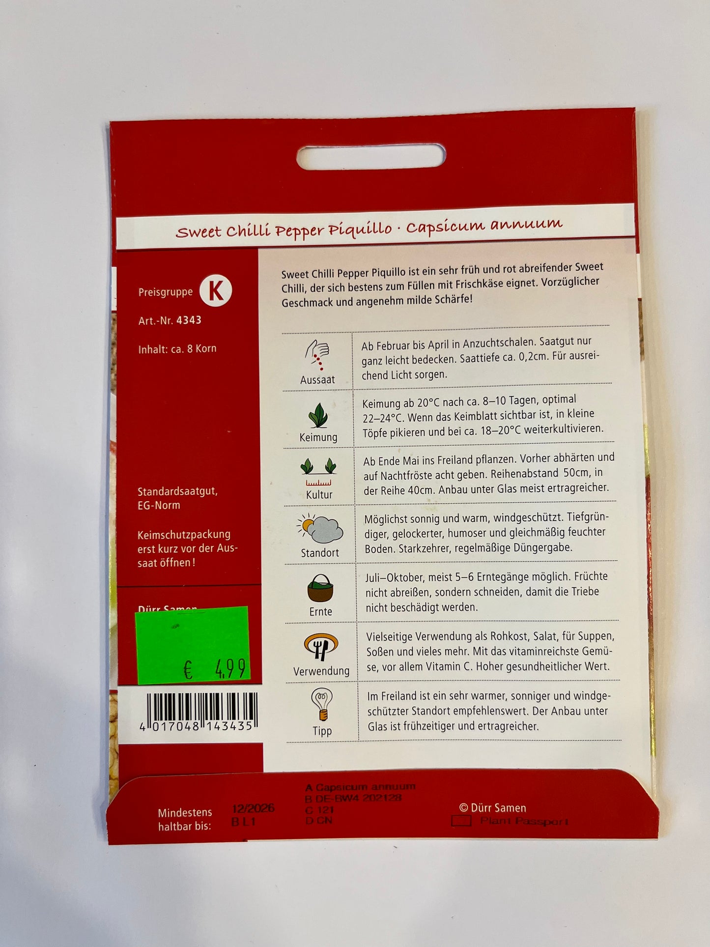 Sweet Chili Pepper Piquillo