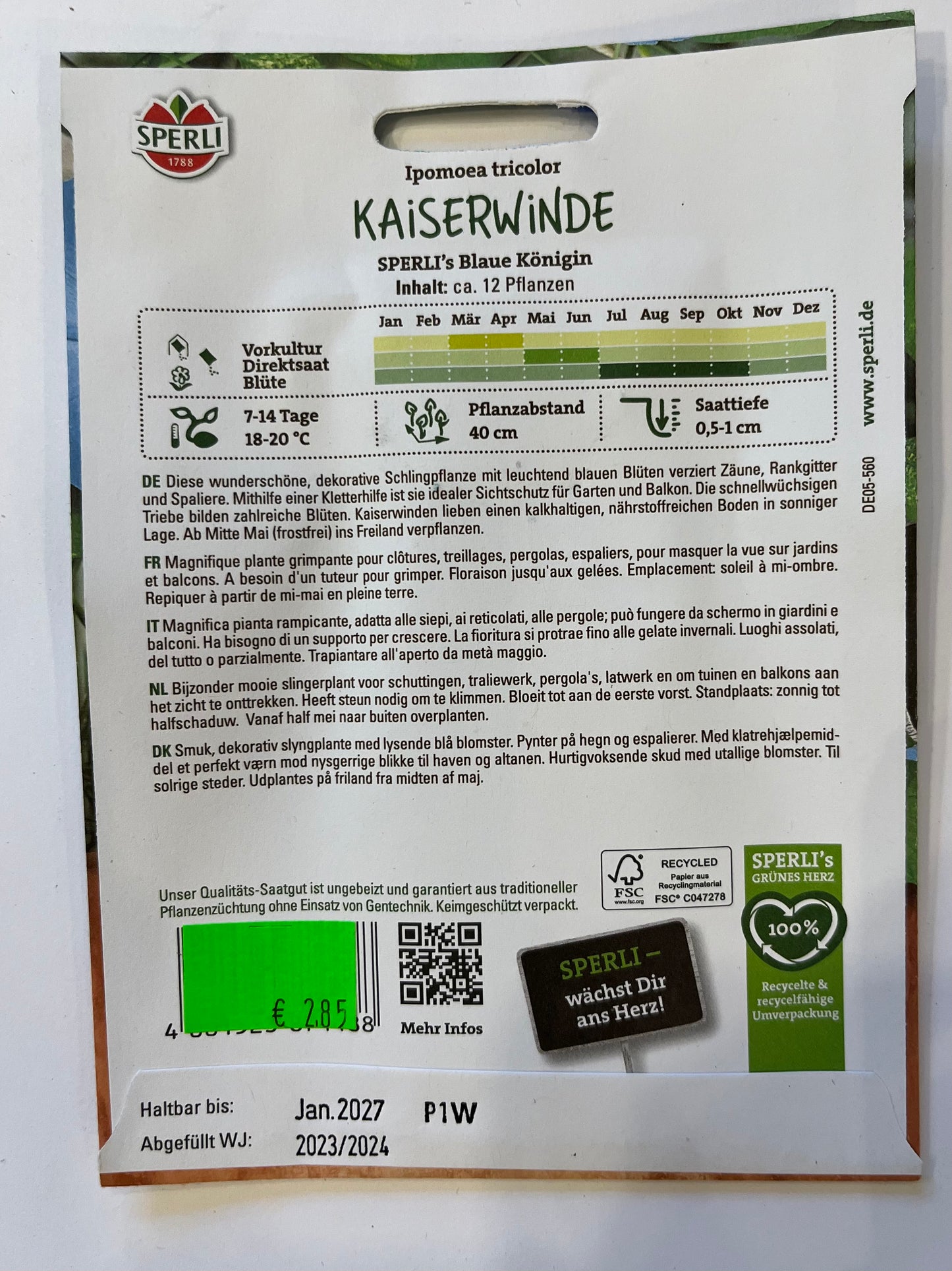Kaiserinnen Sperli‘s Blaue Königin
