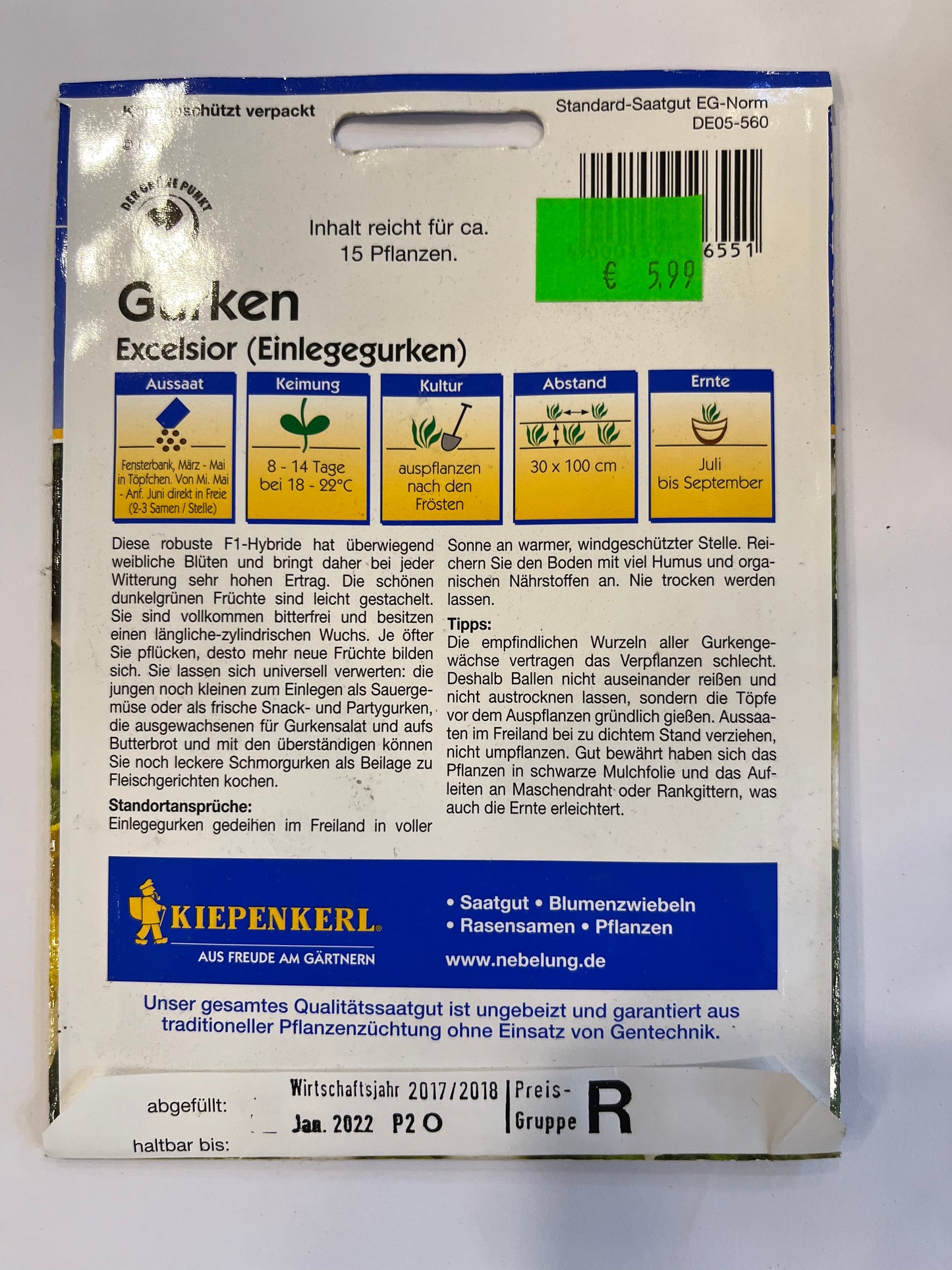 Einlegegurke Excelsior