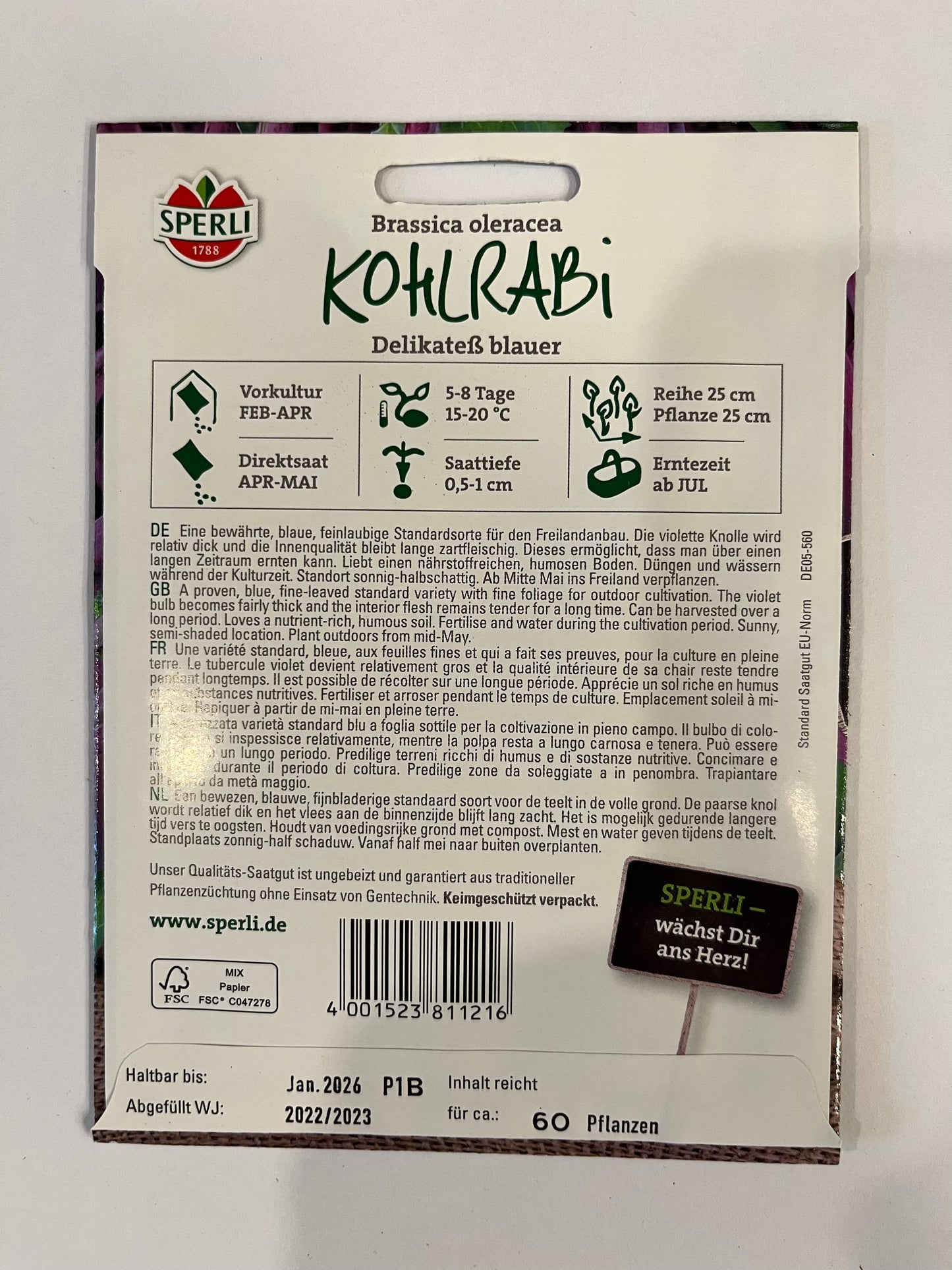 Kohlrabi Delikateß blauer