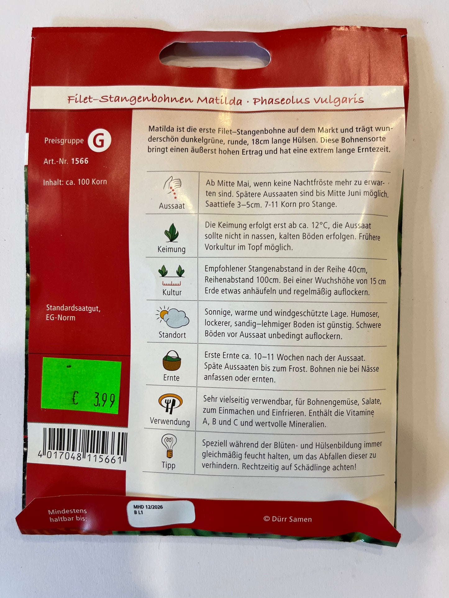 Filet-Stangenbohne Matilda