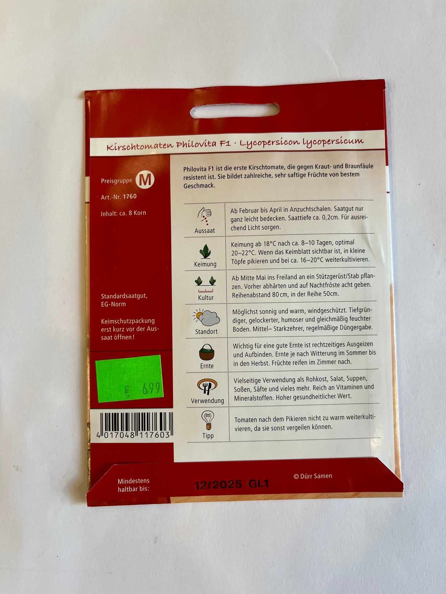 Kirschtomate Philovita F1-Hybride