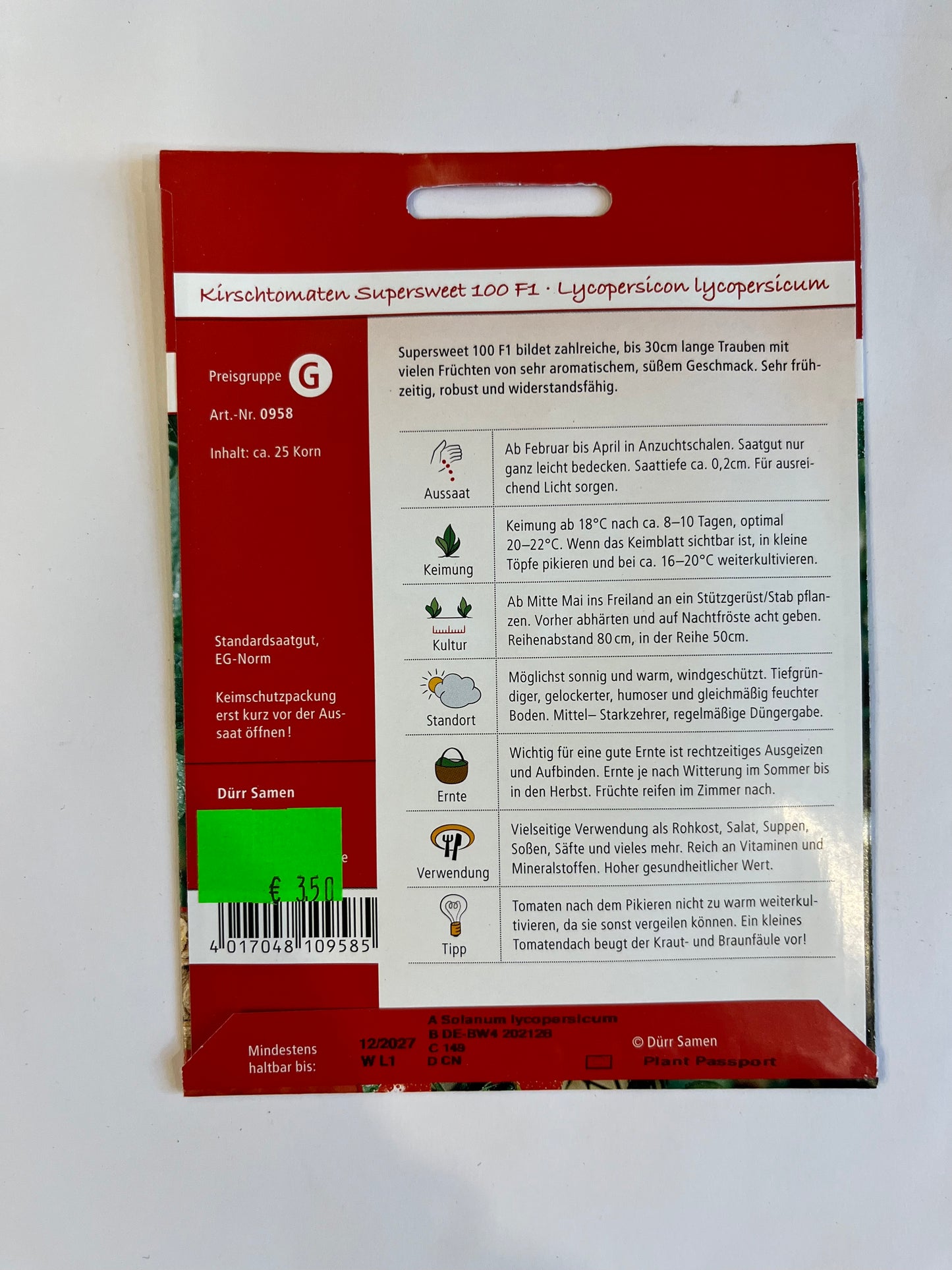 Kirschtomate Supersweet 100 F1