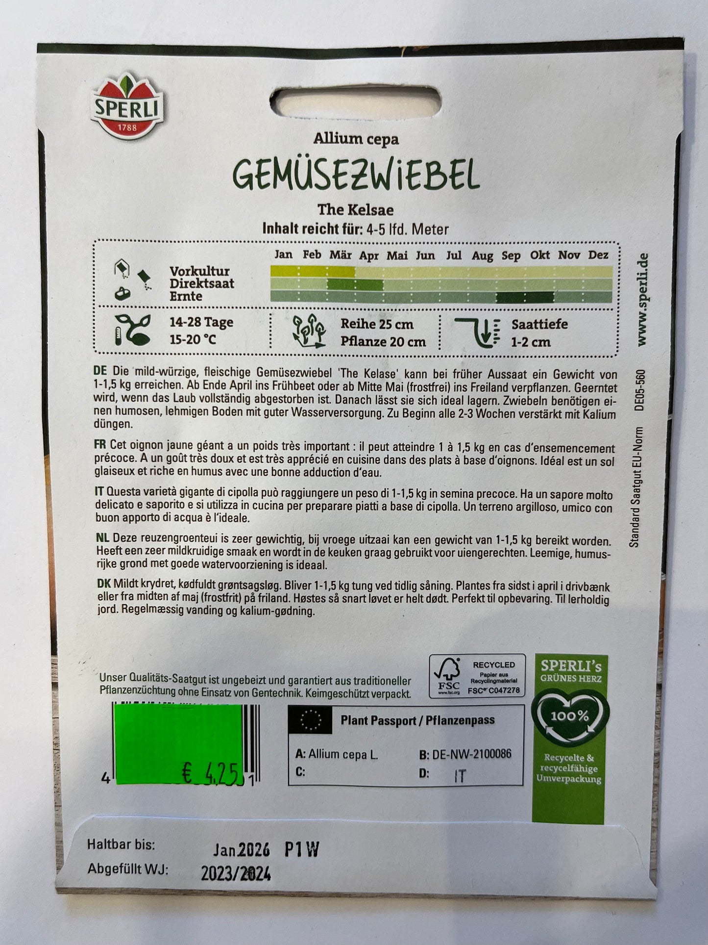 Gemüsezwiebel The Kelsae