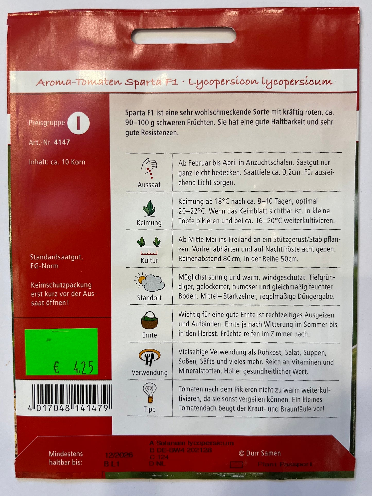 Aroma-Tomate Sparta F1