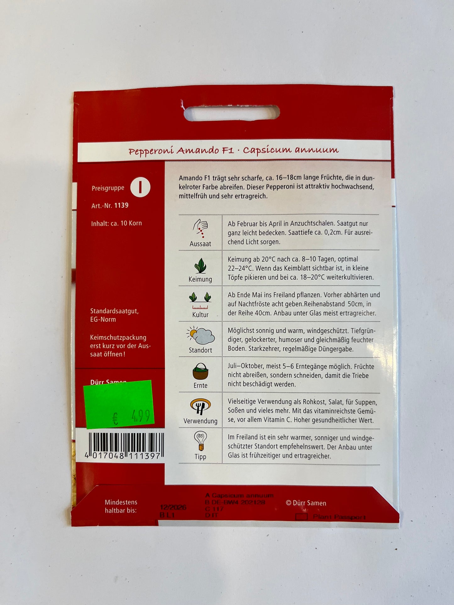 Pepperoni Amando F1-Hybride