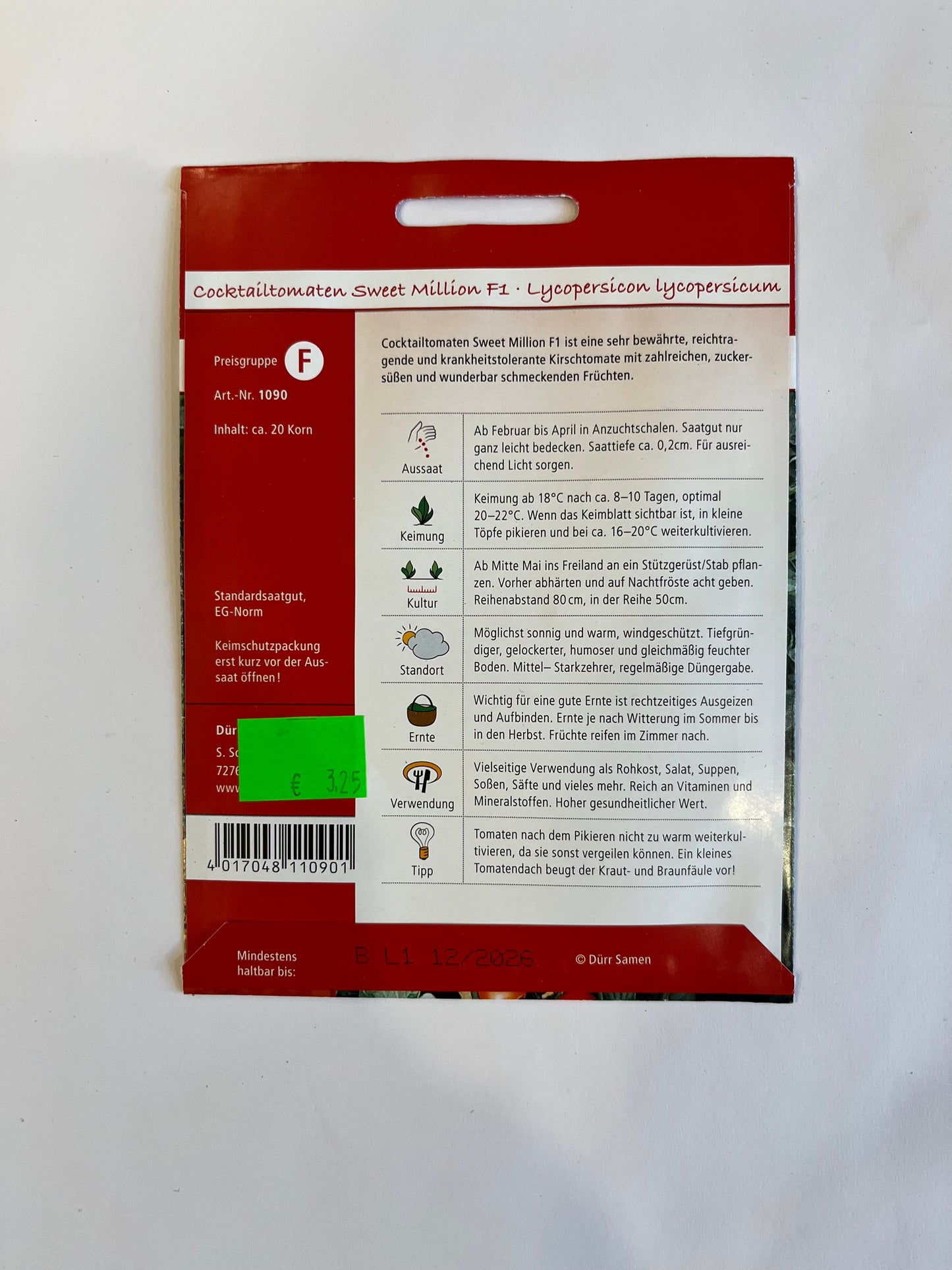 Cocktailtomate Seeet Million F1