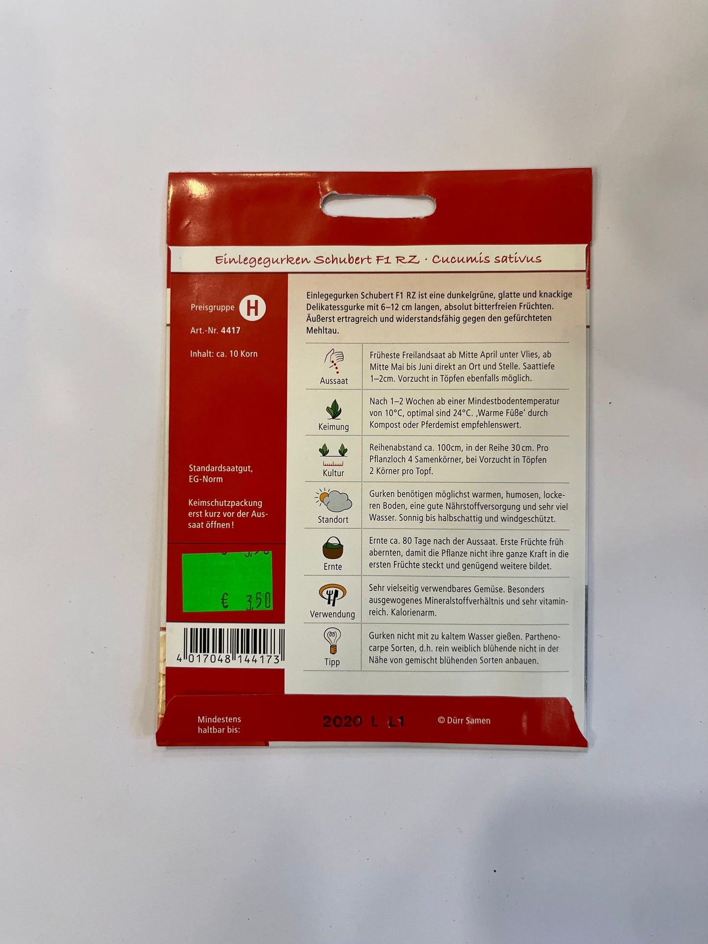 Einlegegurke Schubert F1RZ