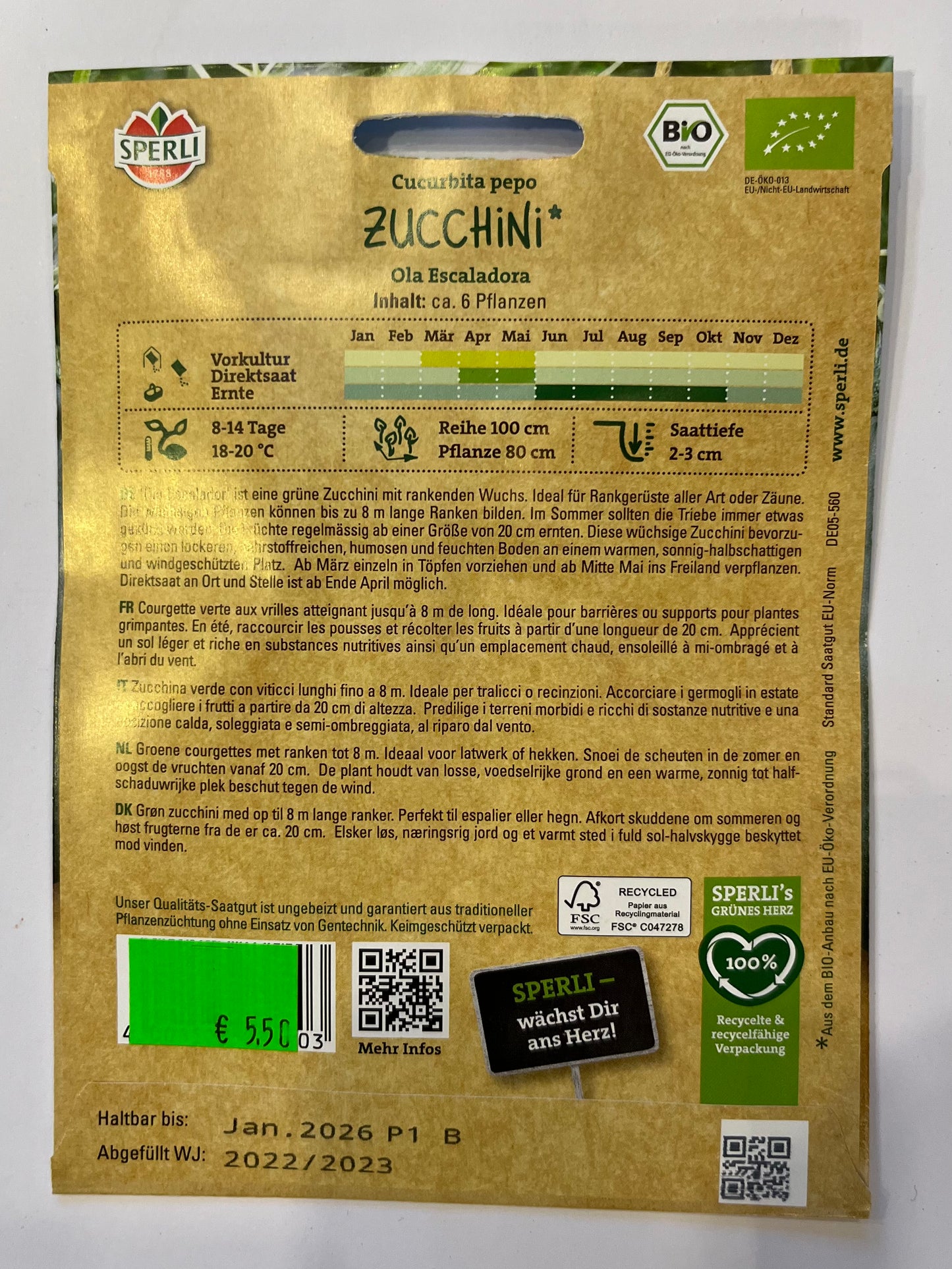 Zucchini Ola Escaladora