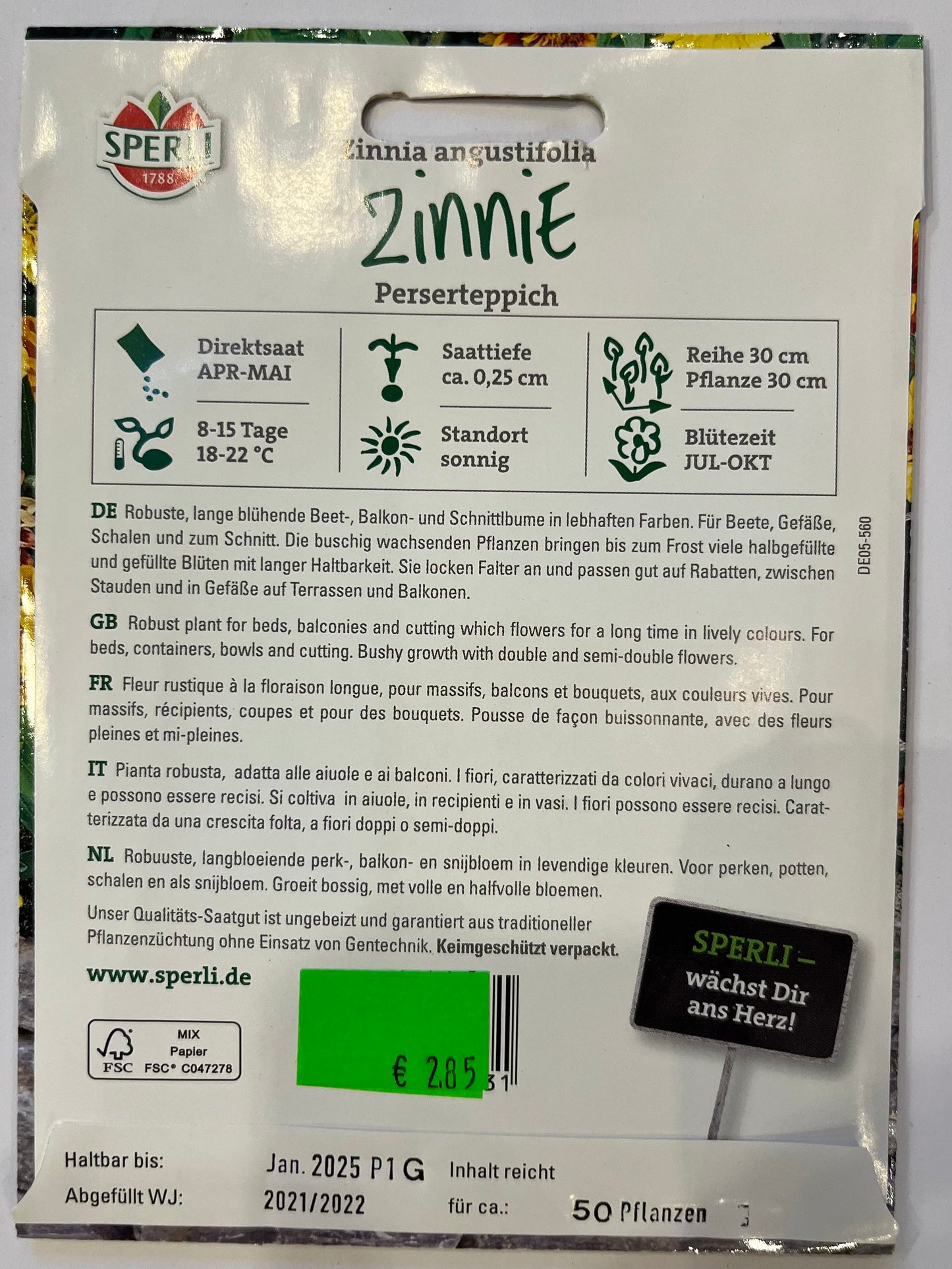 Zinnie Perserteppich