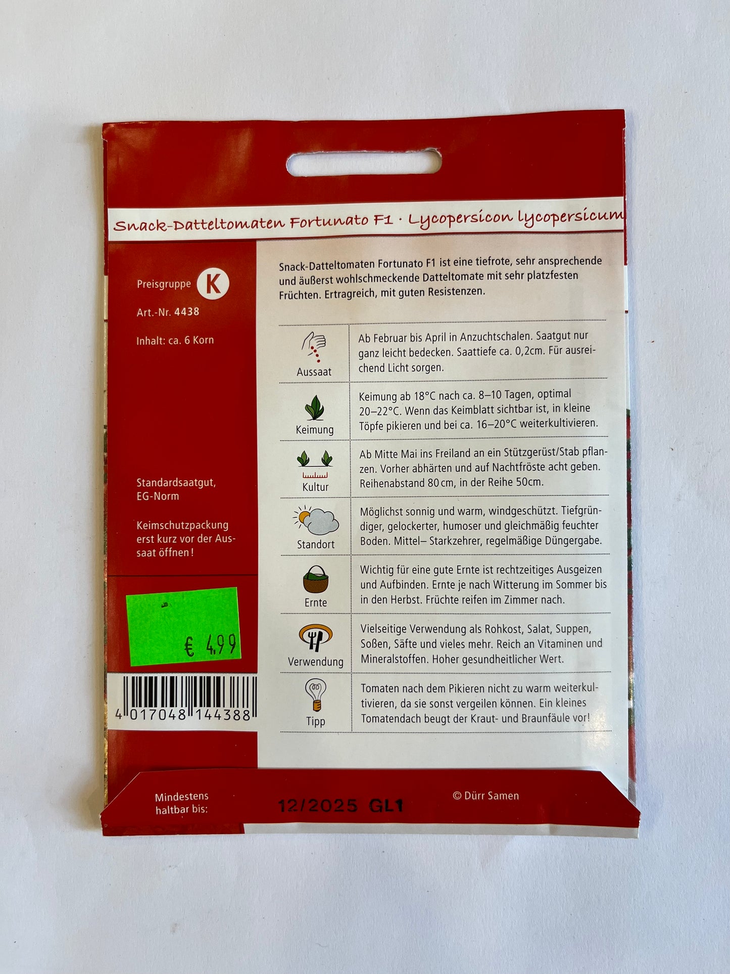 Snack-Datteltomaten Fortunatu F 1- Hybride