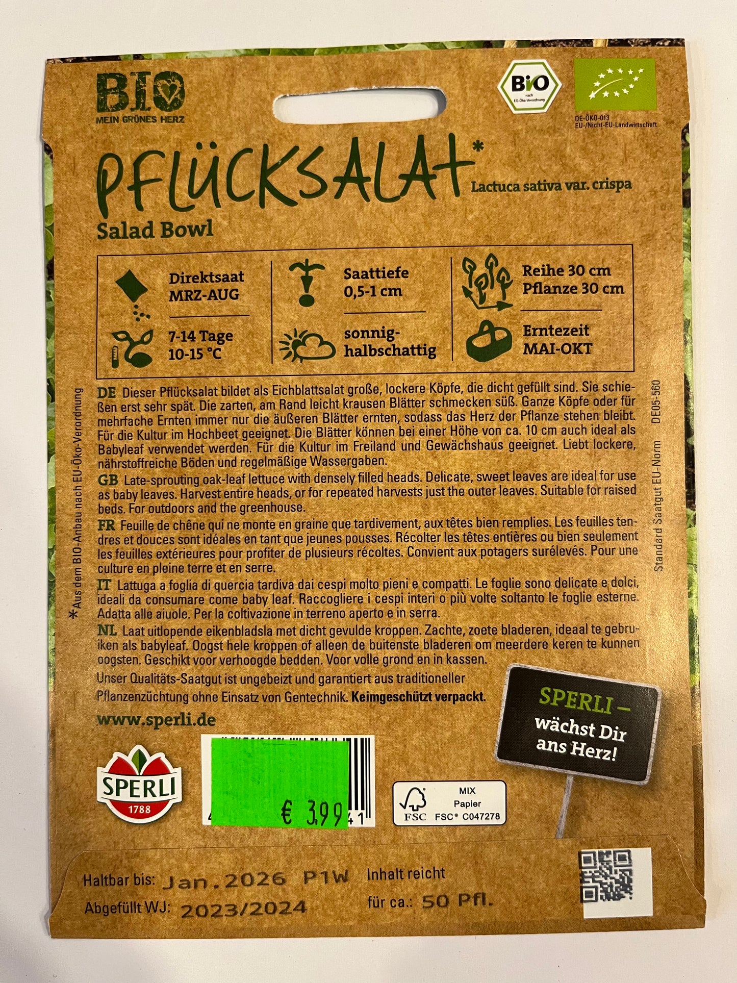 Salat Pflücksalat Salad Bowl