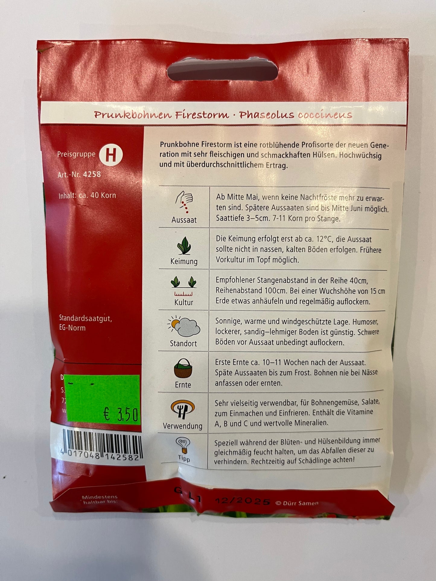 Prunkbohnen Firestorm