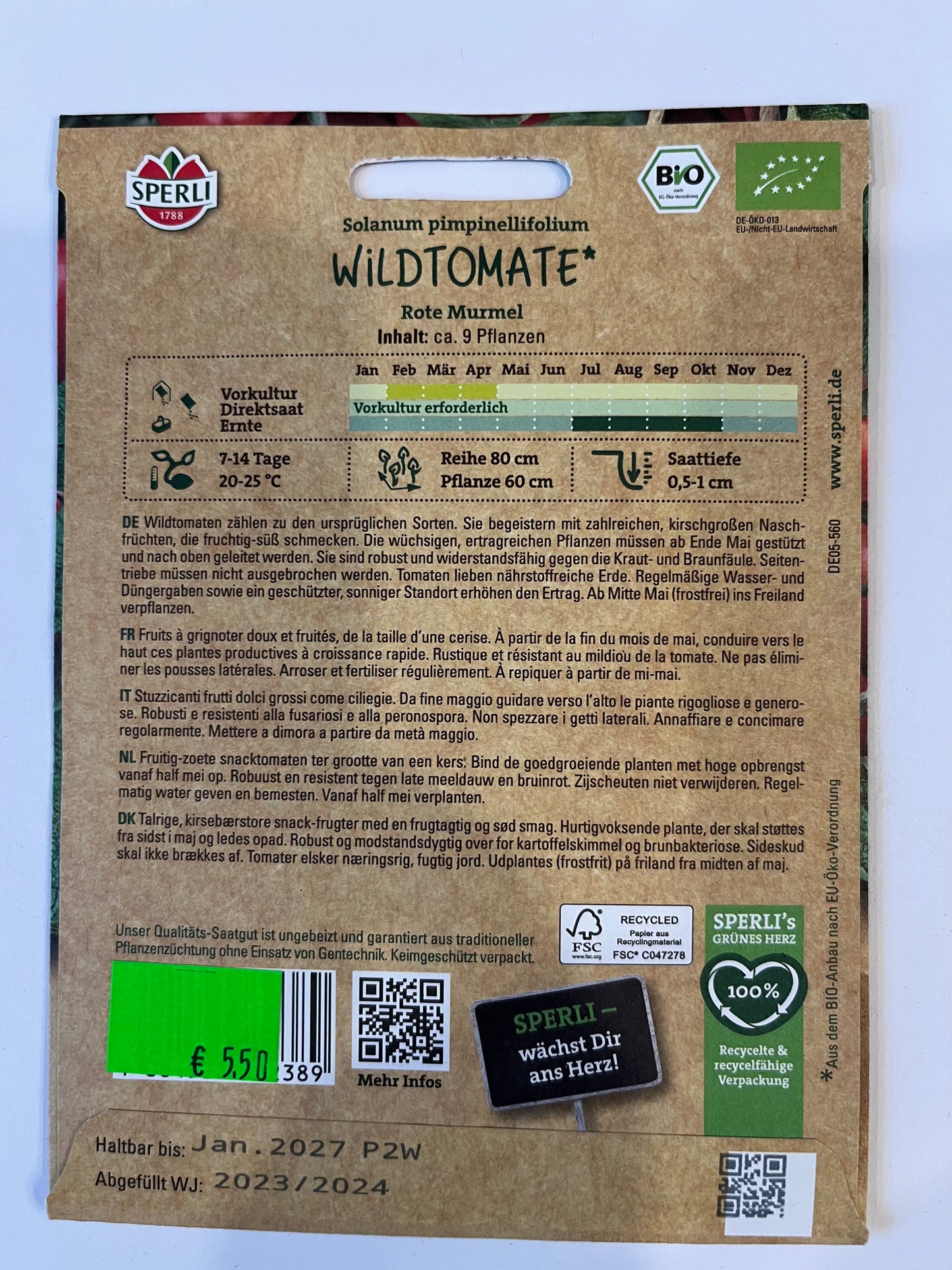 Tomate Wildtomate Rote Murmel