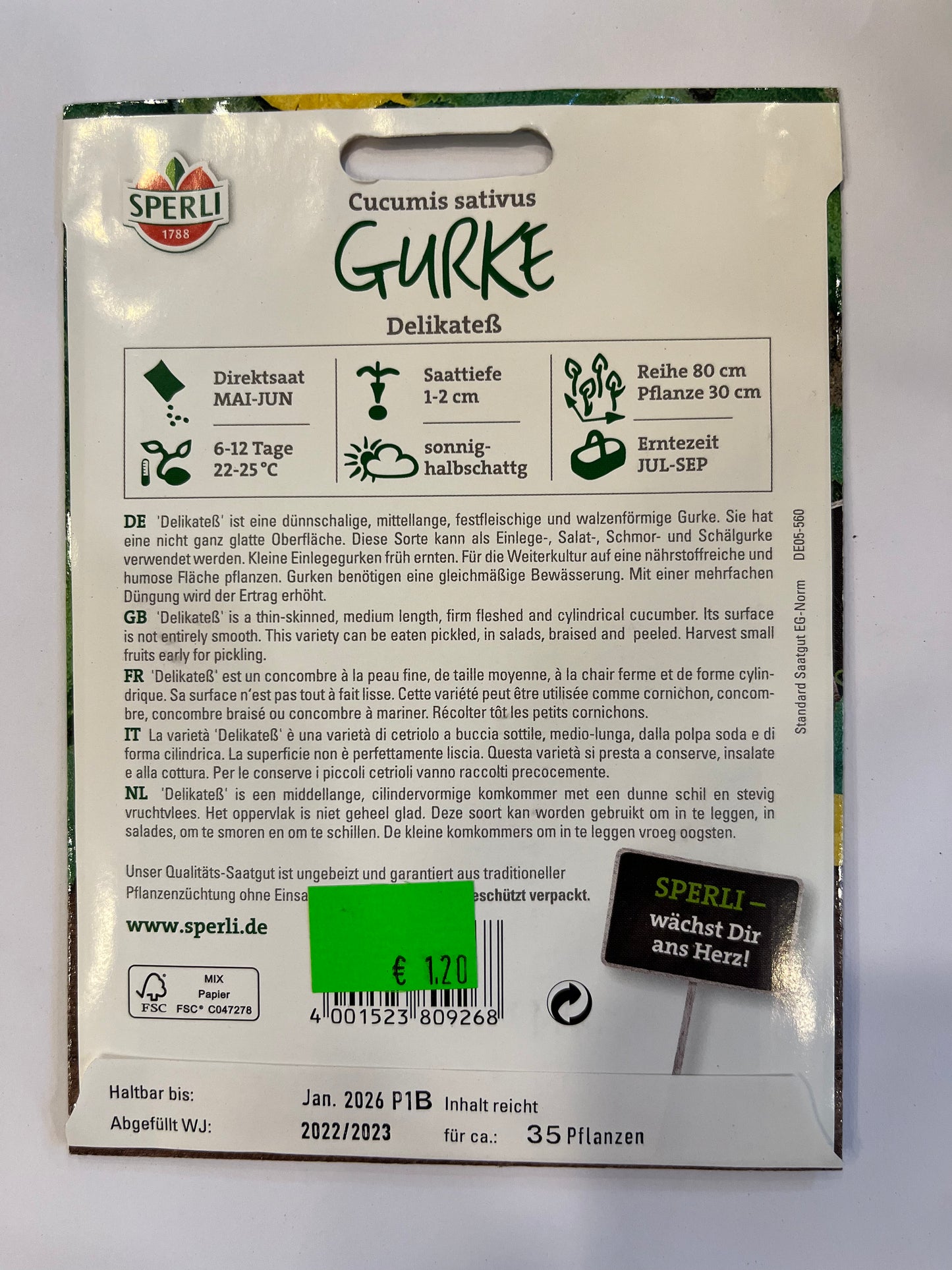 Einlegegurke Delikateß