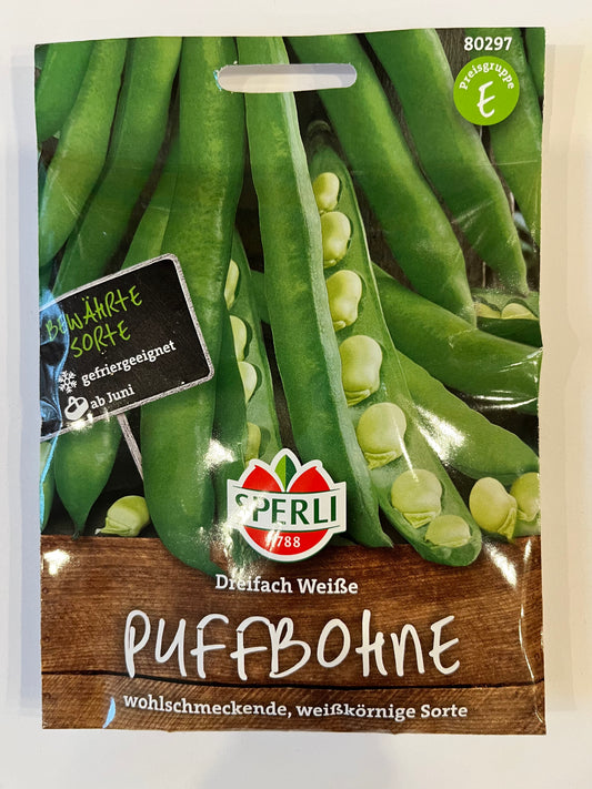 Puffbohne Dreifach Weiße