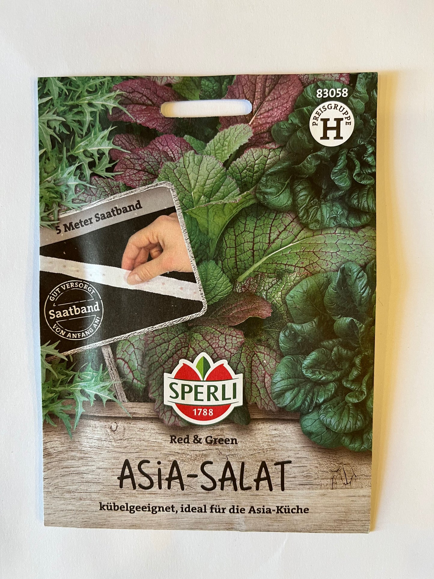 Asia-Salat im Saatband