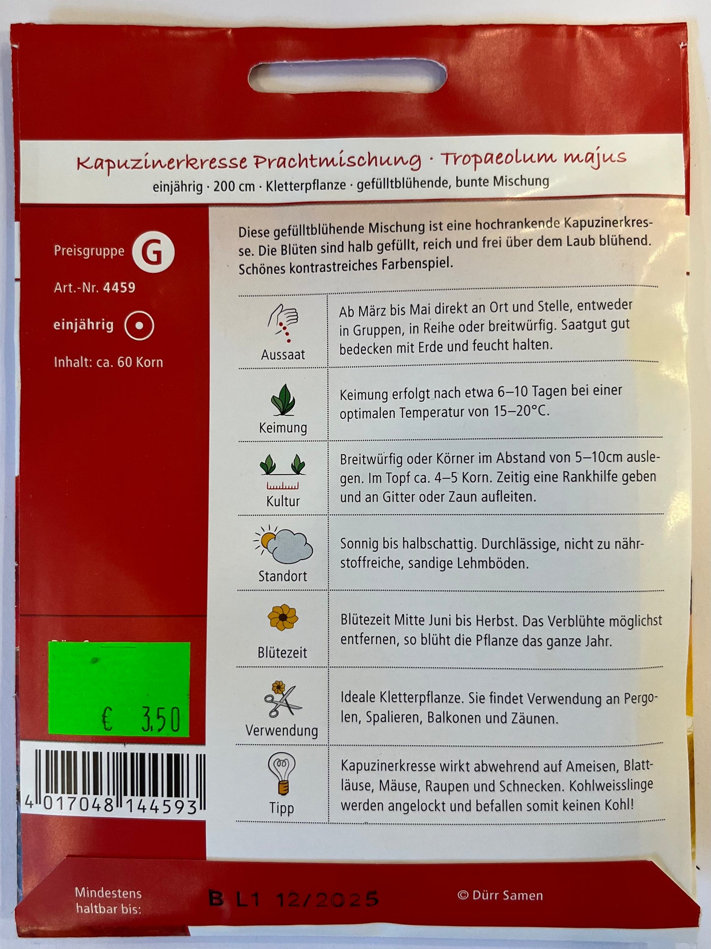 Kapuzinerkresse gefülltblühend