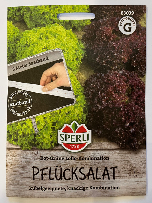 Pflücksalat Rot-Grüne Lollo Kombination