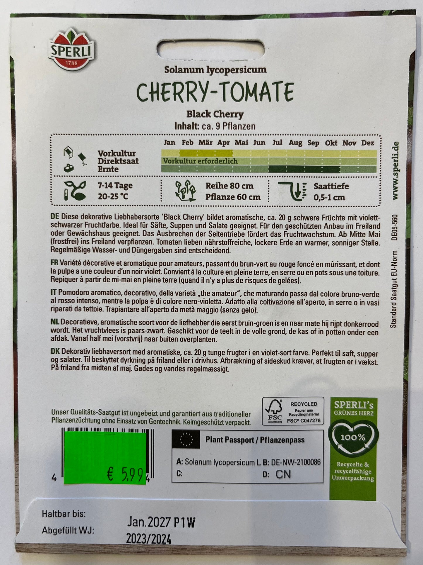 Black Cherry Tomate